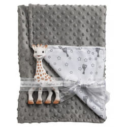 Sophie la girafe 850740 couvre-jambe de poussette pour bébé Couverture Gris, Blanc