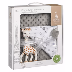 Sophie la girafe 850740 couvre-jambe de poussette pour bébé Couverture Gris, Blanc