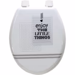 Abattant de toilette en bois compressé MDF Apportez à votre intérieur une déco originale grâce à ce siège WC aux motifs Enjoy ...