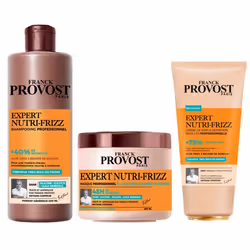 Franck Provost Expert Nutri-Frizz Coffret Shampooing Masque et Crème de Soin et Définition Boucles Professionnelles Sans Sili ...