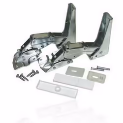 Lot de 2 charnières [040 2 + 040 5] compatible pour réfrigérateur, congélateur BAUKNECHT, WHIRLPOOL, KITCHENAID, LADEN, BOSCH ...