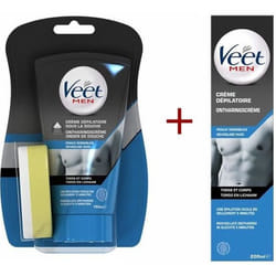 Crème Dépilatoire Sous La Douche - VEET - Peaux Sensibles - Homme