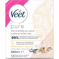 Veet Cire Chaude Orientale Épilation aux Huiles Essentielles Vanille Florale 250ml