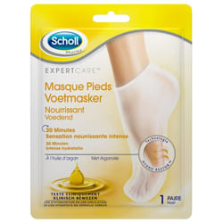Scholl Expertcare Masque Pieds Nourrissant à l'Huile d'Argan 1 Paire