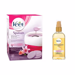 Kit dépilation - SpaWax - Cire chaude - Huile miraculeuse - Sans bande - Mixte