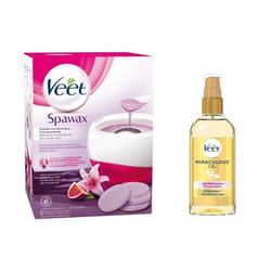 Kit dépilation - SpaWax - Cire chaude - Huile miraculeuse - Sans bande - Mixte