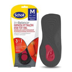 Scholl Expert Support Semelles Anti-Douleur Genou+Talon Taille L