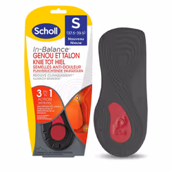 Scholl Expert Support Semelle Anti-Douleur Genou et Talon Taille S