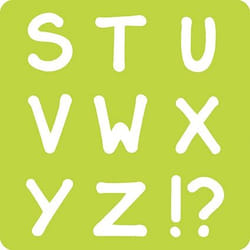 Clairefontaine Set De 6 Pochoirs Enfants, Alphabet
