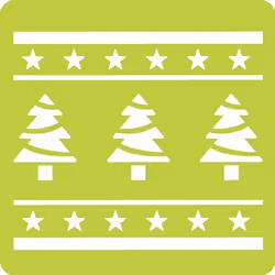 Clairefontaine Set De 6 Pochoirs Enfants, Noël 2