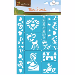 Clairefontaine Mini Stencils, Princesses