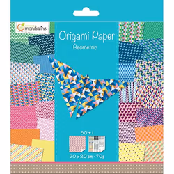 Clairefontaine Orami Paper Geometric, 20 X 20 Cm, 60F, 70G