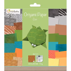 Clairefontaine Orami Paper Zoo, 20 X 20 Cm, 60F, 70G