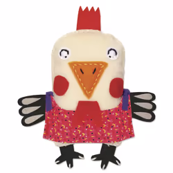 Clairefontaine Little Couz'In, Zoé La Poule, 6 an(s), Tissu, Plastique, Multicolore, 9 pièce(s)
