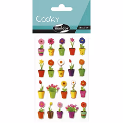 Clairefontaine Cooky, Sach 1 Pl 7,5X12Cm, Fleurs