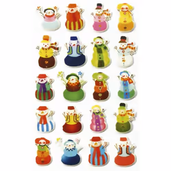 Clairefontaine Cooky, Sach 8 Pl 7,5X12Cm, Assortiment N°4, Noël, 4 an(s), Plastique, Multicolore