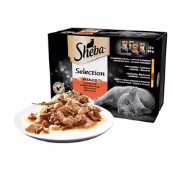 Sheba 3065890095939, Adulte, Bœuf, Poulet, Canard, Agneau, Dinde, 85 g