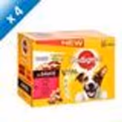 PEDIGREE Sachets fraîcheur en sauce 4 variétés - Pour chien - 12x 100 g (x4)