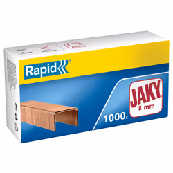 Rapid 11720101, Pack d'agrafes, 8 mm, Fixation, 1000 agrafes, Cuivre, Cuivre