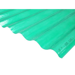 Mccover - Plaque polyester vert ondulée (po 76/18) - Coloris - Vert, Largeur totale de la plaque - 90cm, Longueur totale de la plaque - 2.5m
