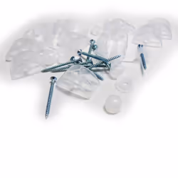 Description générale Ce kit de fixation est spécialement conçu pour les plaques petites ondes en PVC, polycarbonate, polyeste ...