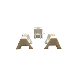100 cales de fixation pour plaque bac acier 1045, polycarbonate et polyester - Coloris - Blanc