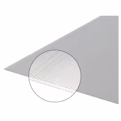 Description générale La plaque polycarbonate alvéolaire de 4 mm d'épaisseur est translucide et disponible en plusieurs dimens ...