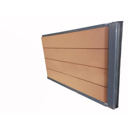 Mccover - kit extension complet pour clôture composite 1,50 ml x 1,80 h (3 coloris) - Coloris - Brun rouge, Hauteur - 180 cm, Longueur - 150 cm