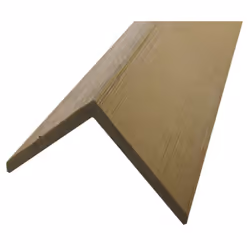 Description générale Profil d'angle en bois composite pour bardage, disponible en plusieurs coloris : Beige clair, Brun rouge ...