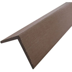 Profil d'angle bois composite pour bardage - Coloris - Chocolat, Epaisseur - 6 cm, Largeur - 6 cm, Longueur - 270 cm