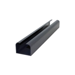 Mccover - Poteau aluminium départ ou fin de clôture - Coloris - Gris anthracite ral 7015, Epaisseur - 3,6 cm, Largeur - 5 cm, Longueur - 232 cm