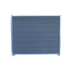 Kit complet de départ/fin clôture en composite coextrudé 1,50 L x 1,80 H (lames réversible) - Coloris - Gris anthracite/ Gris ...