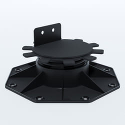 Plot réglable de 30 à 60 mm pour terrasse bois et composite - Coloris - Noir