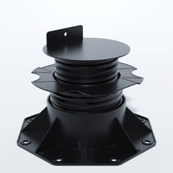 Plot réglable de 60 à 138 mm pour terrasse bois et composite - Coloris - Noir