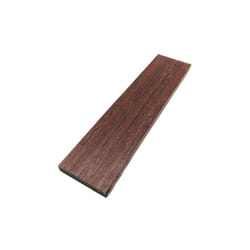 Plinthe de finition composite coextrudé - Coloris - Acajou, Epaisseur - 10 mm, Largeur - 52 mm, Longueur - 200 cm