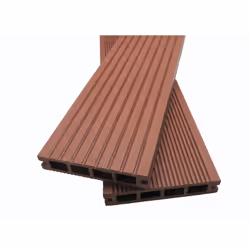Description générale La lame de terrasse en bois composite alvéolaire Dual est disponible en coloris brun rouge. Elle mesure ...
