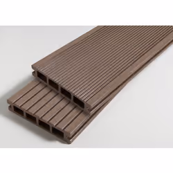 PACK 1 m² lame de terrasse composite Dual ACCESSOIRES (4 coloris) 2400mm - Coloris - Brun rouge, Epaisseur - 25mm, Largeur -  ...