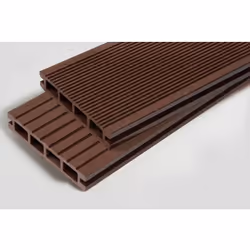 PACK 1 m² lame de terrasse composite Dual ACCESSOIRES (4 coloris) 2400mm - Coloris - Chocolat, Epaisseur - 25mm, Largeur - 14 ...