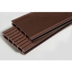 Mccover - pack 1 m² lame de terrasse composite Dual accessoires (4 coloris) 2400mm - Coloris - Chocolat, Epaisseur - 25mm, Largeur - 14 cm, Longueur