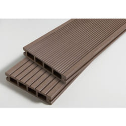 Mccover - pack 1 m² lame de terrasse composite Dual accessoires (4 coloris) 3600mm - Coloris - Brun rouge, Epaisseur - 25mm, Largeur - 14 cm,