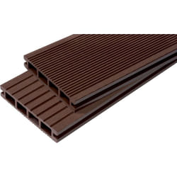 Mccover - pack 1 m² lame de terrasse composite Dual accessoires (4 coloris) 3600mm - Coloris - Chocolat, Epaisseur - 25mm, Largeur - 14 cm, Longueur