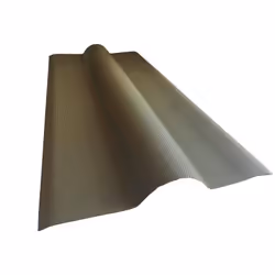 Faîtière bitumée pour toiture ondulée L 1 m / l 44 cm - Coloris - Vert, Epaisseur - 0.1cm, Largeur - 44 cm, Longueur - 1 m Fa ...