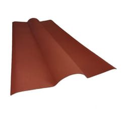 Faîtière bitumée pour toiture ondulée l 1 m / l 44 cm - Coloris - Rouge, Epaisseur - 0.1cm, Largeur - 44 cm, Longueur - 1 m