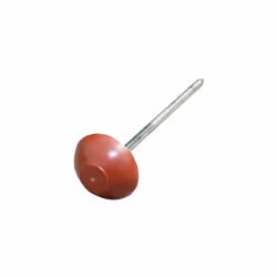 Pointe pour plaque bitumée (x100) L 6,5 cm - Coloris - Rouge, Longueur - 6.5 cm Pointe à tête moulée avec capuchon pour plaqu ...