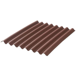 Mccover - Plaque bitumée ondulée l 2 m - l 0.86 m - Coloris - Rouge, Largeur - 86 cm, Longueur totale de la plaque - 2m