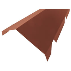 Mccover - Faitière crantée double pour bac acier 1045 - l 2100mm - Coloris - Rouge 8012, Hauteur - 260 mm, Largeur - 450 mm, Longueur - 2100mm
