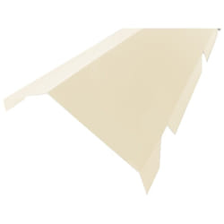 Mccover - Faitière crantée double pour bac acier 1045 - l 2100mm - Coloris - Beige 1015, Hauteur - 260 mm, Largeur - 450 mm, Longueur - 2100mm