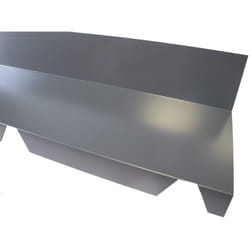 Faitière crantée contre mur pour bac acier 1045 - l 2100mm - Coloris - Gris anthracite ral 7016, Hauteur - 120 mm, Largeur - 225 mm, Longueur - 2100mm