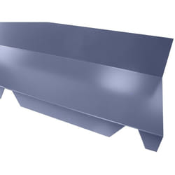 Faitière crantée contre mur pour bac acier 1045 - l 2100mm - Coloris - Bleu ardoise 5008, Hauteur - 120 mm, Largeur - 225 mm, Longueur - 2100mm