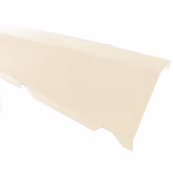 Faitière crantée sur mur pour bac acier 1045 - L 2100mm - Coloris - Beige 1015, Hauteur - 170 mm, Largeur - 160 mm, Longueur  ...